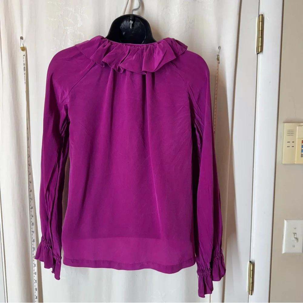 Vintage La Rita Ruffled Silk Blouse - Picture 4 of 6